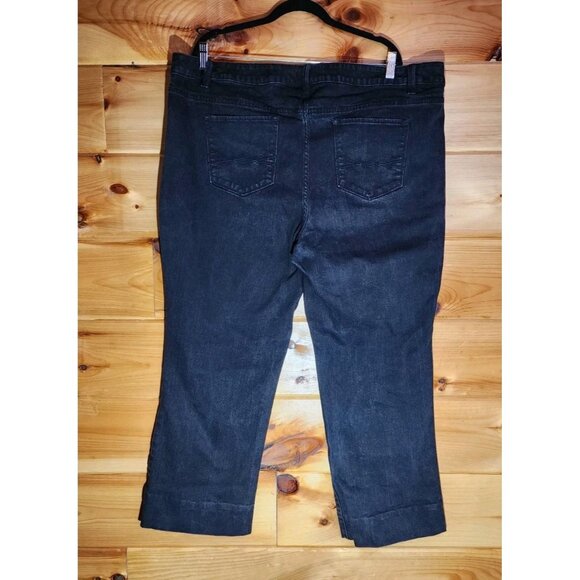 Sonoma Women Plus Size 22 Average Black Jeans Pants Mid Rise Bootcut - Picture 6 of 7